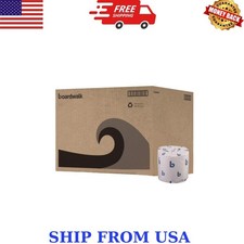 Boardwalk 2-Ply Toilet Tissue, Septic Safe, White, 400 Sheets/Roll, 96 Rolls/Car