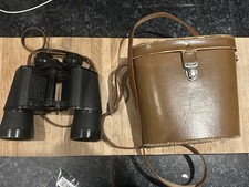 DOLLOND 10x50 BINOCULARS WITH LEATHER CASE MADE IN ENGLAND BIRD WATCHING