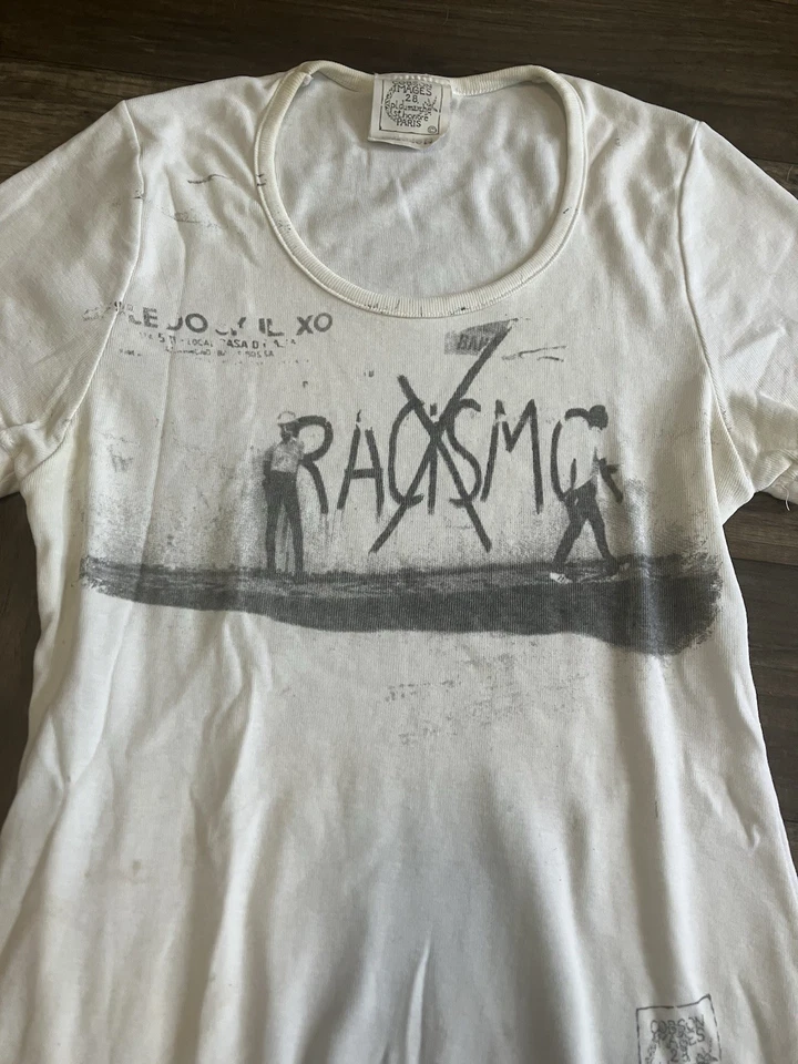 Camiseta Corrine Cobson Vintage Años 90 Antirracismo Punk Extremadamente Rara Archivo Foto 3 de 4