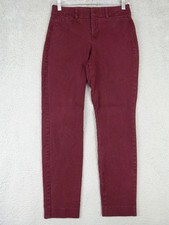 Old Navy Womens 2 26x26 Red Pixie High-Rise Skinny Pants