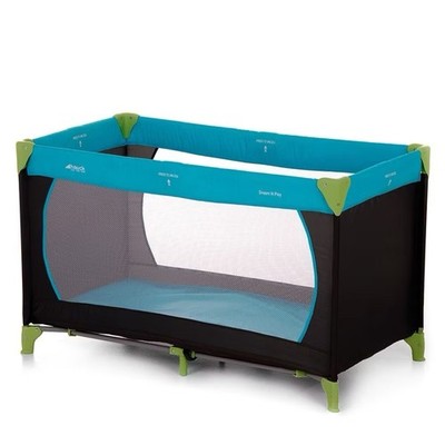 Hauck Kinderreisebett Dream N Play tragbar klappbar Tasche 128 x 69 x 76 cm blau