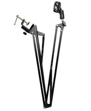 Chromacast 28" Black Adjustable Arm Scissor Desk Foldable Microphone Stand
