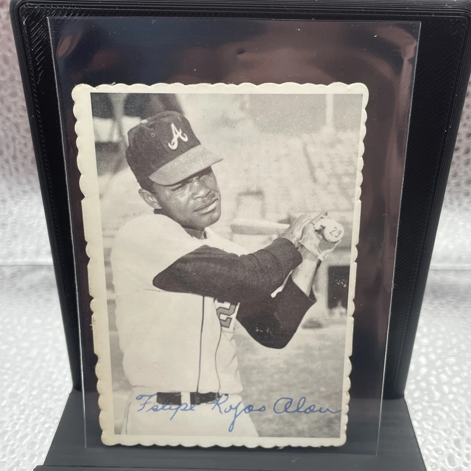 1969 Topps Deckle Edge Felipe Alou #17 Atlanta Braves Ex+ B2 - Imagem 2 de 4