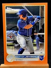 2022 Topps Pro Debut Carter Jensen Orange Parallel 14/25