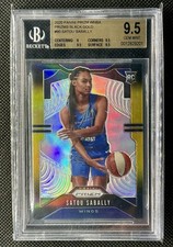 2020 Panini Prizm WNBA Satou Sabally Black Gold Rookie RC #90 /5 BGS 9.5
