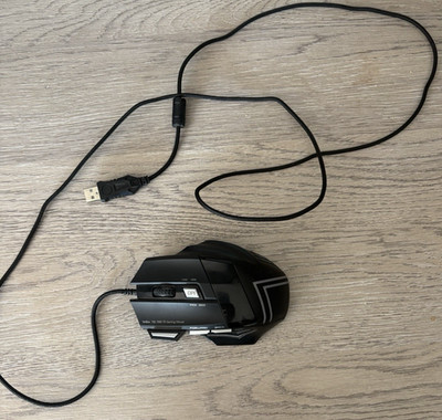 TekBox Tek-7000 7D Gaming Maus schwarz USB kabelgebunden 7 Tasten getestet & funktionsfähig