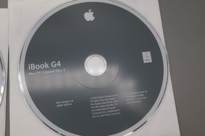 Apple iBook G4 Mac OS Discs Install Disc SET Additional Software