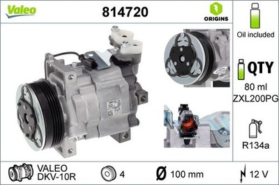 Supercharger, Air Conditioning Valeo for Subaru Forester 2.5 AWD 814720