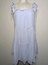 Altar’d State Tiered Ruffle Tie Strap Babydoll Dress L Cottagecore Whimsical