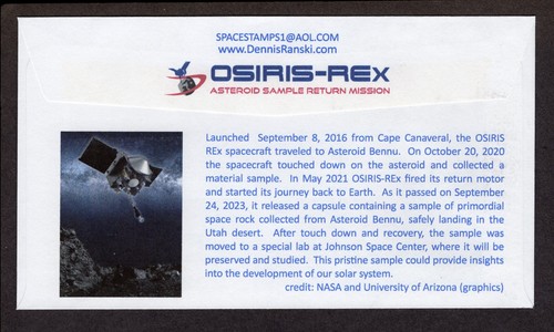1st Day of Issue - OSIRIS-REx - 