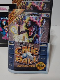 TESTED Sega GENESIS Game M&ouml;tley CR&uuml;E BALL Authentic Complete CIB + BONUS Sticker