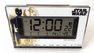 Star Wars Rhythm Digital Radio Alarm Clock 8RZ133  Japan Rogue One K-2SO NEW NIB