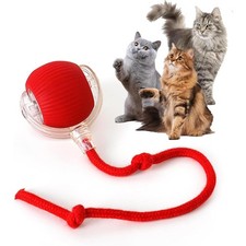 Interactive Cat Toys Automatic Chase Ball Toy with Speedy Tail for Indoor Cats