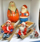 Miniature Swedish Mora Clock Pocket Watch Holder Painted Folk Art Scandinavian — photo 10