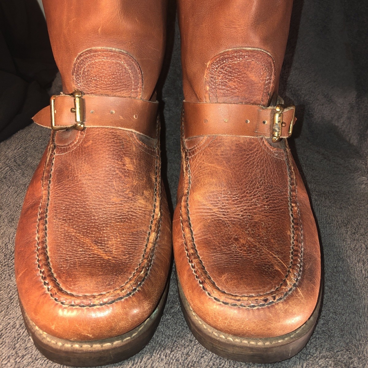 Orvis Gokey Bison Classic Brown Leather Moc Toe Hunting  display picture 2