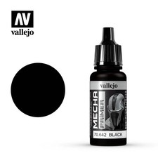 Vallejo Mecha Color 70.642 Primer Black Primer 17ml Bottle