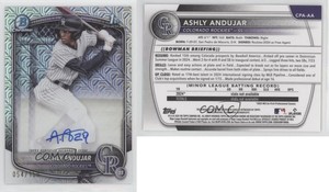 2025 Bowman Chrome Prospect HTA Choice Refractor /150 Ashly Andujar #CPA-AA Auto