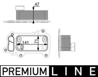 Mahle ÖLküHler MotoröL Premium Line CLC 79 000P FüR BMW E91 E84 E61 E90 E87 X1
