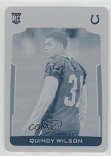 2017 Certified Rookies Printing Plate Cyan 1/1 Quincy Wilson #180 uk5