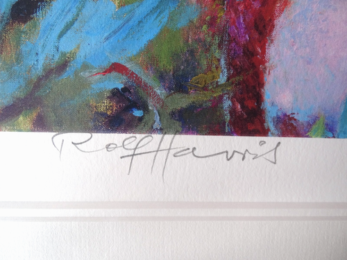 Rolf Harris Tessa through the blue gums 2004 Giclee limited edition signed art - Picture 3 of 6