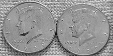 2- 1999 Kennedy half dollar coins 1P &1D