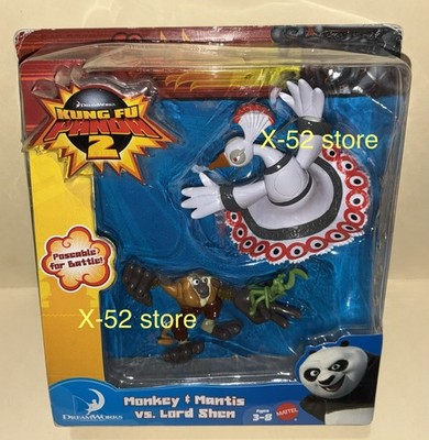 Kung Fu Panda 2 movie figure Monkey Mantis vs Lord Shen Jackie Chan Gary Oldman