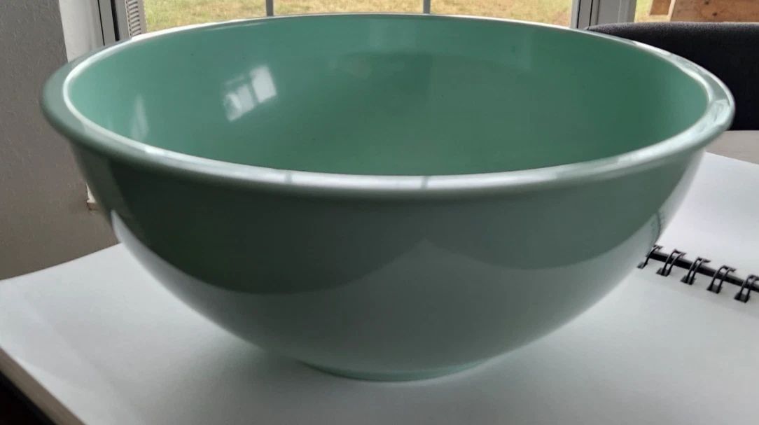 VTG Turquoise Aqua Blue Martha Stewart Collection Large Plastic Mixing Bowl