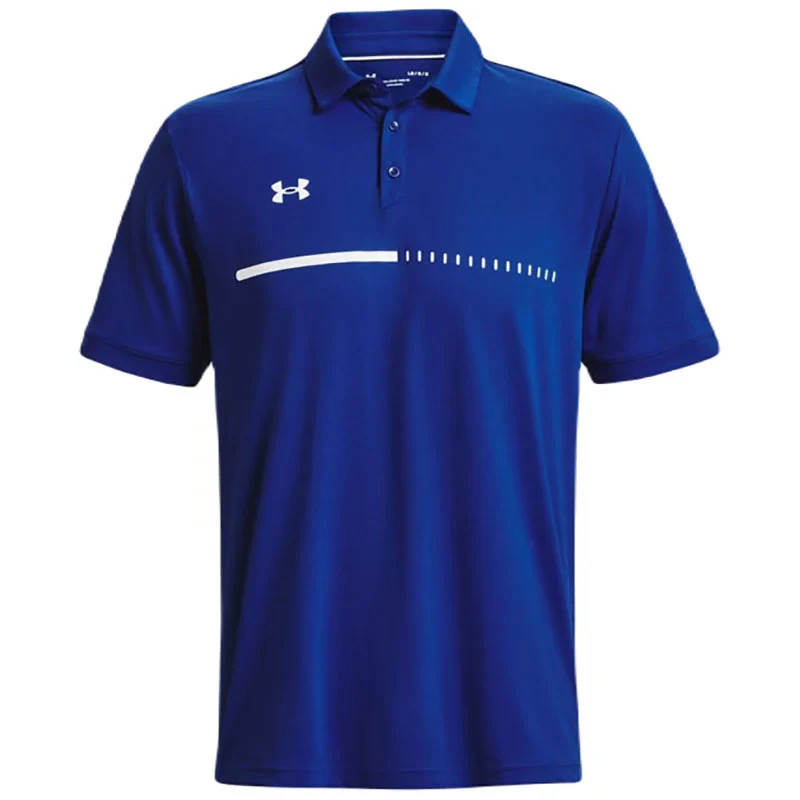 Under Armour Title Polo (1370359) NWT!! Royal/ Wht _400