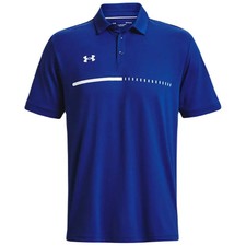 Under Armour Title Polo 1370359 NWT  Royal/ Wht 400