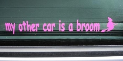 My Other Car Is A Broom, Funny Harry Potter Wizard Witch Joke Mini VW Ford