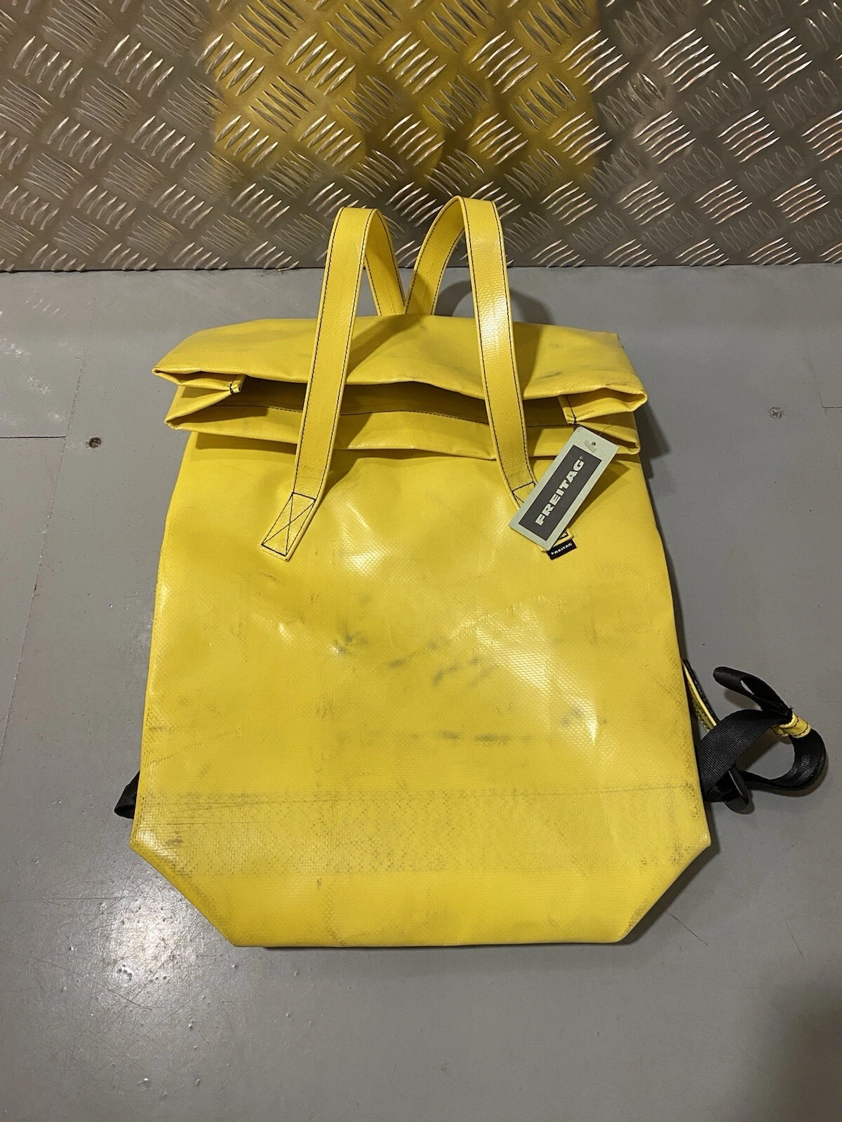 Freitag Kowalski F253 Yellow Truck Tarp Recycled Bag Brand New With Tags