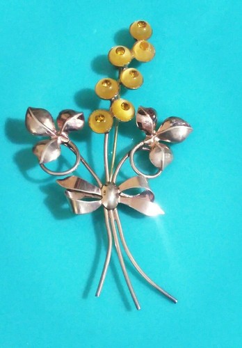 Vintage Wilcox Sterling Silver Flower Pin Brooch