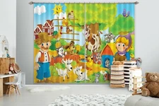 3D Cow Farm ZHUA1632 Blockout Photo Curtain Fabric Window Zoe