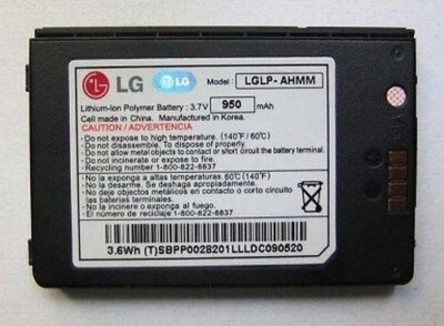 Batterie Original LG Lp-Ahmm VX9200 enV3 Rot 950mAh