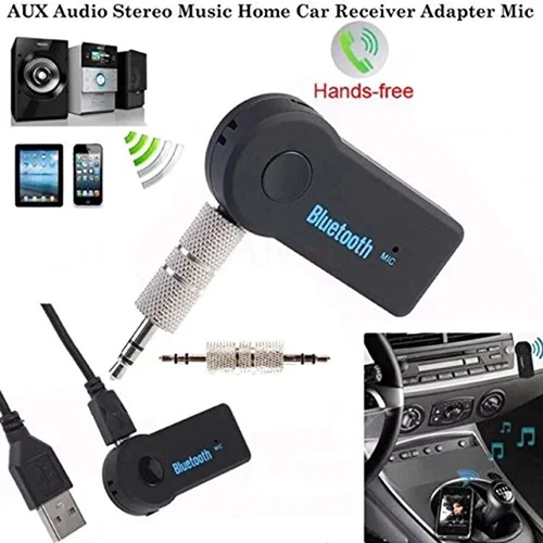 Wireless Bluetooth Receiver 3.5mm AUX Audio Stereo Music Home Car Adapter Kit - Afbeelding 8 van 8