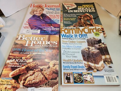 Lot of 16 Women's Day, Better Home, Home Jounal & Family Circle 1992-2007 Good 