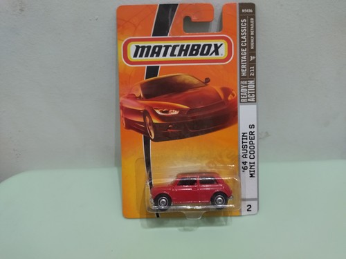 AUSTIN MINI COOPER S 1964 RED MBX 2 1:64 MATCHBOX - Imagen 3 de 3