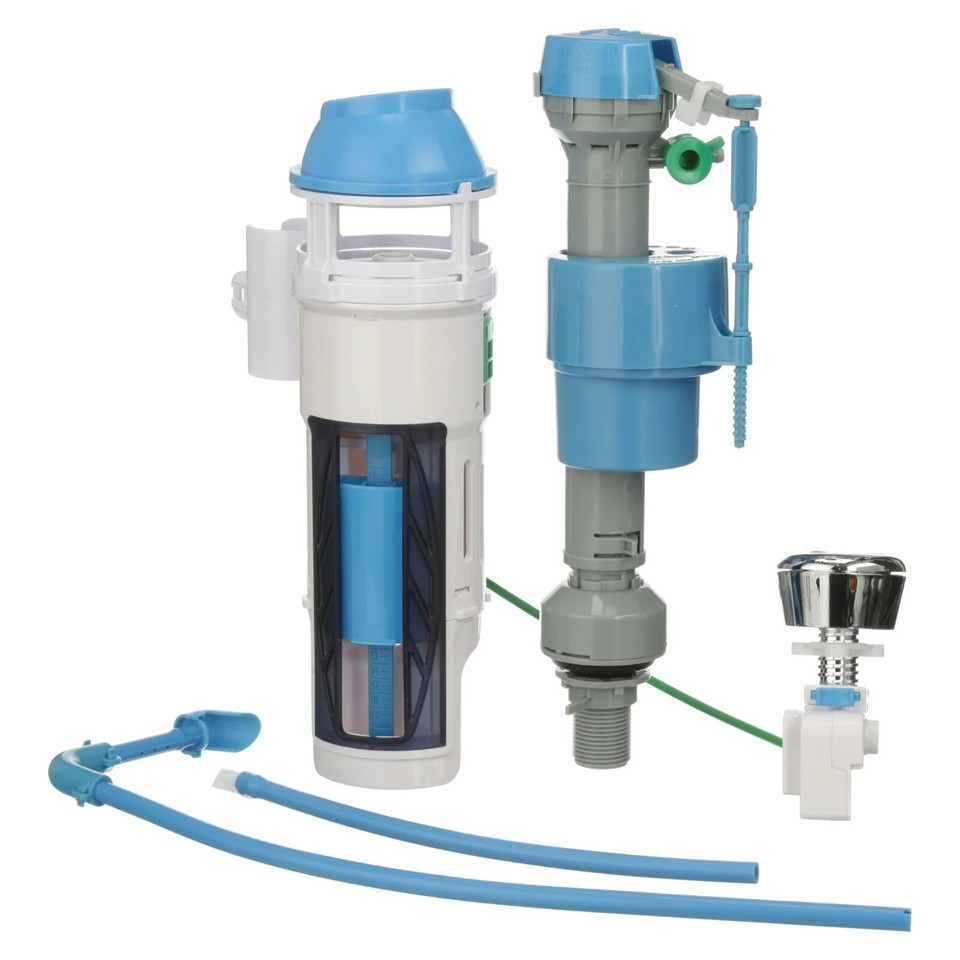Hydroright Toilet Repair Kit with Dual Flush Valve Push Button (HYR460