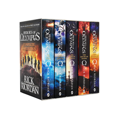 Heroes of Olympus Complete Collection - 5 Books By Rick Riordan - Age 9-14 - PB