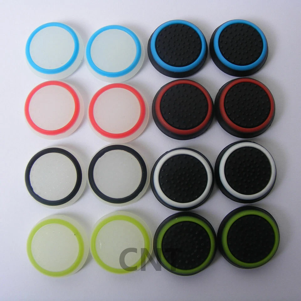 100pcs Silicone Thumb Stick Grips Caps Protect Cover for PS4, Xbox 360, PS3 - Image 2 of 4
