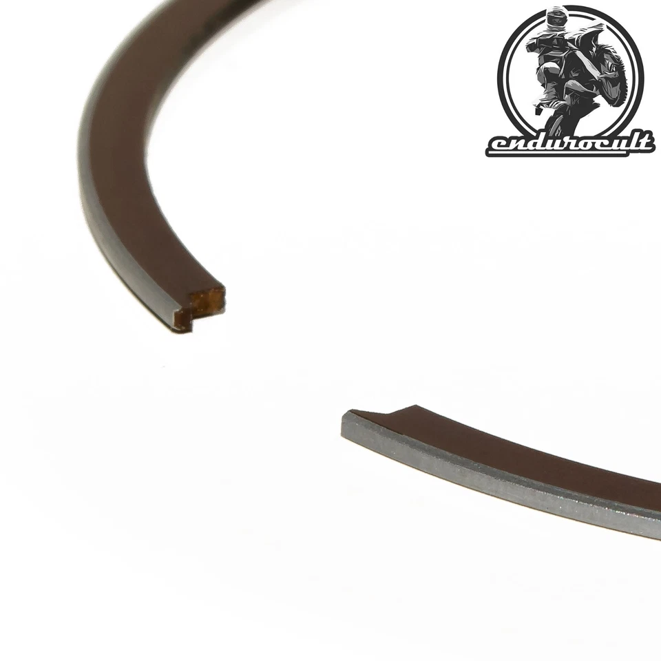 2x Segments de piston pour Cagiva Mito / Planet / Supercity / Tamanaco / W8 125 - Photo 2/3