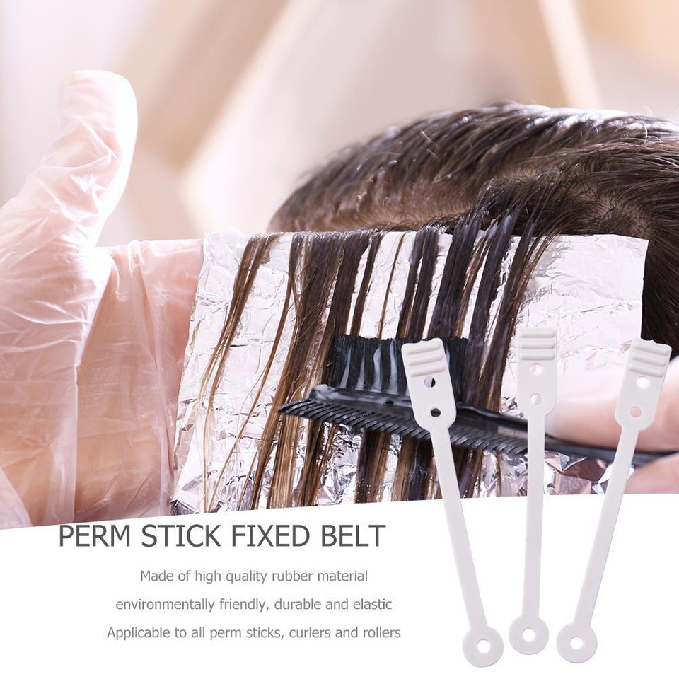 50pcs Hair Rolling Sticks Professional Rubber Roller Band Styling Tools