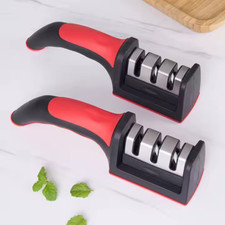 BUY 1 GET 1 FREE Kitchen 3 Stage Knife Sharpener Tungsten Ceramic V Notch
