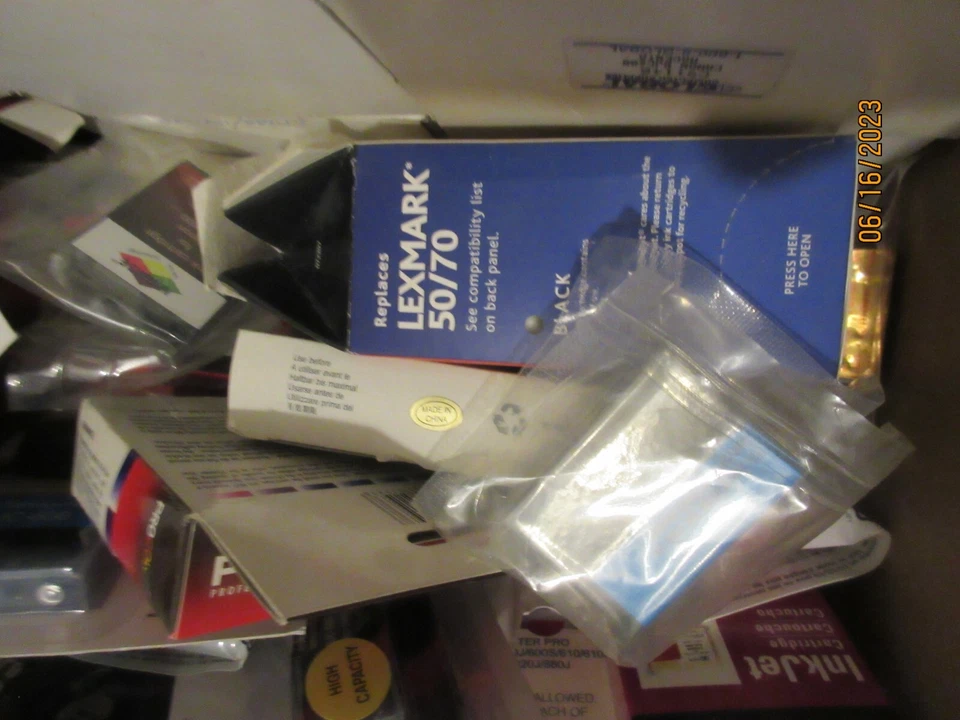 New-Old-Stock NOS Huge Lot SEALED Ink Cartridge Mixed Lot Expired? Cartridges - Image 4 of 4