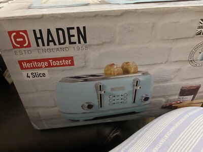 Haden Heritage Black Copper Slice Toaster Extra Wide Slot Dual  Control UK
