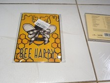 NEW Bee Happy Garden Metal Sign Gardening Beekeeper Gardener Farmhouse 8" x 6"