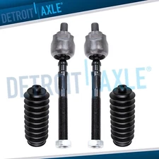 Pair Front Inner Tie Rod Ends w/ Rack & Pinion Boots for 1996-2000 Honda Civic