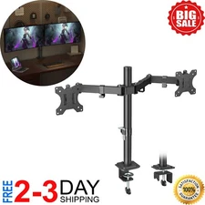 Dual Monitor Mount, Dual Monitor Stand for Two 17"-32" Flat/Curved Computer Dual