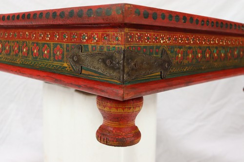 80x80 cm Orient Vintage handbemalter Teetisch beistelltisch Coffee side Table -C - Bild 12 von 12