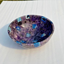Luxury Amethyst Sink Wash Basin Handcrafted Stone Vessel Unique Bathroom D c